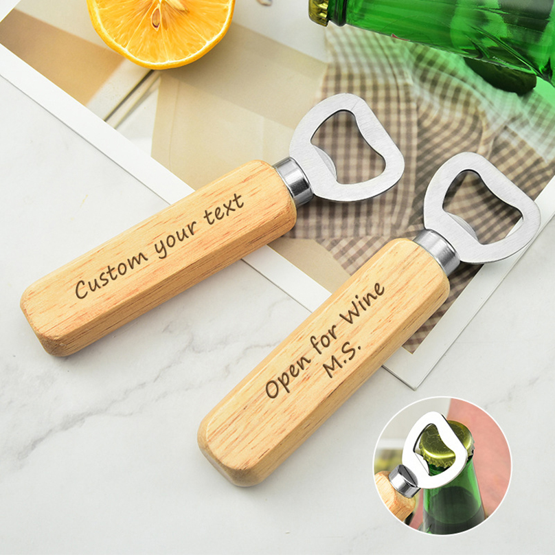 Home Security Laser - Custom Beer Bottle Opener Personalized Text