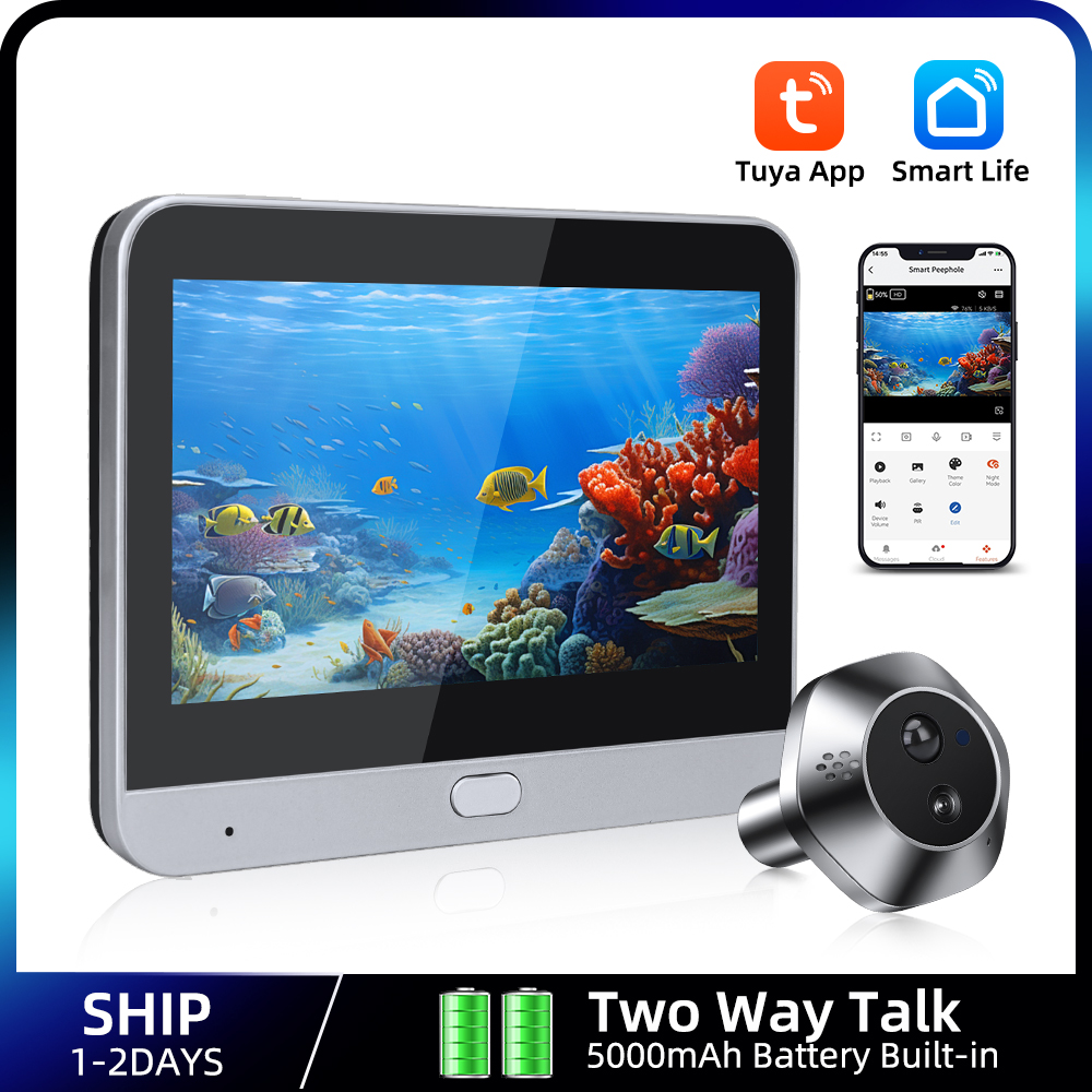 Home Security Premium - 1080P WiFi Peephole Tuya Smart Peephole