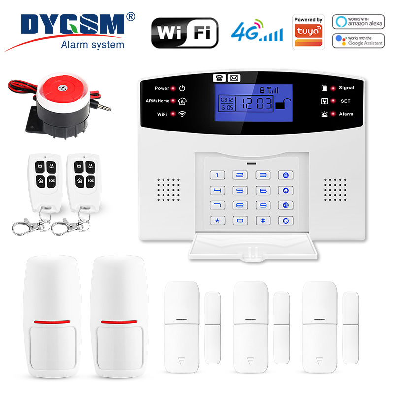Sim Gsm Alarm - DYGSM Tuya Smart 4G+Wifi Home Security