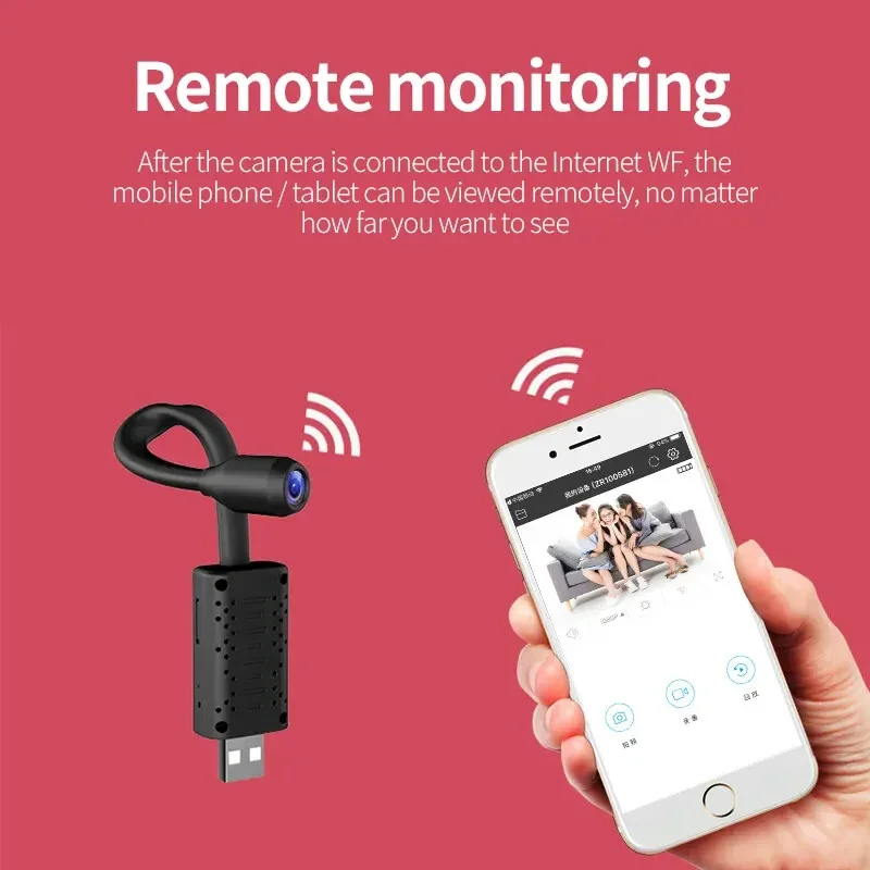 Home Security Premium - 4K Mini USB WiFi Camera Portable