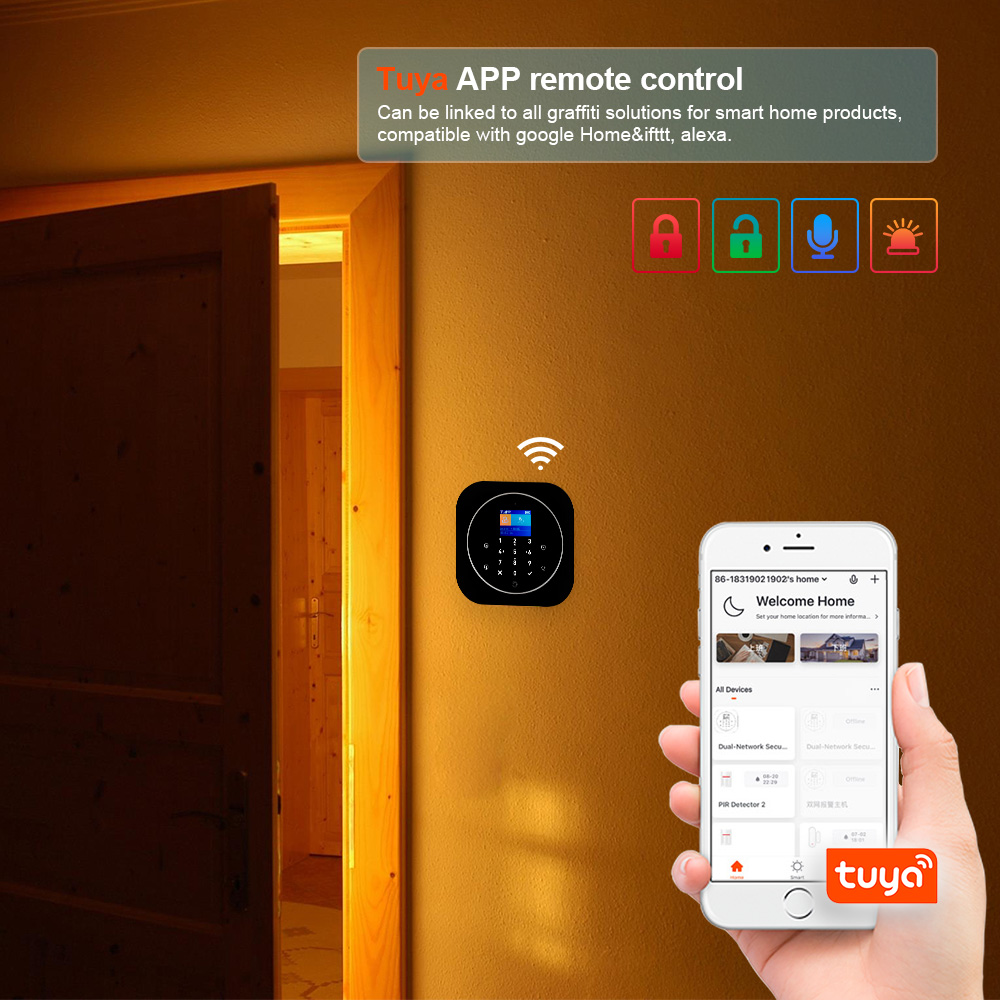 KERUI G12 2G Wifi Wireless Hom - Sim Gsm Alarm recension och pris