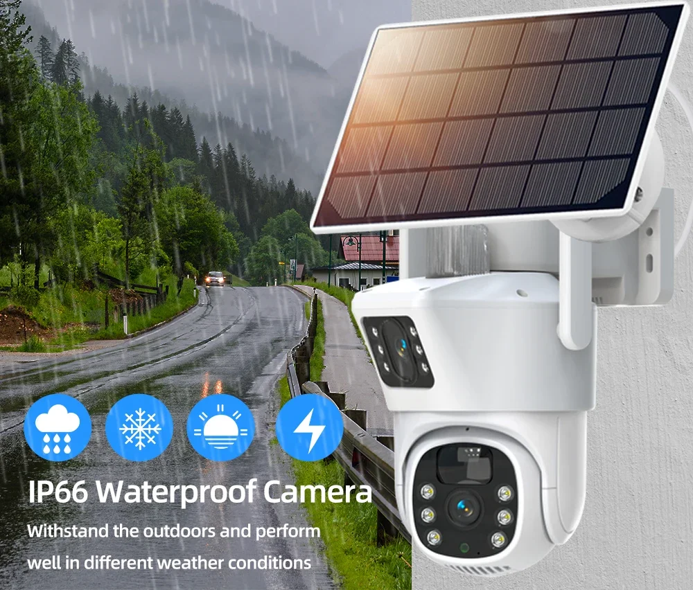 4K 8MP Dual Lens Wifi Solar CC - Home Security Premium recension och pris