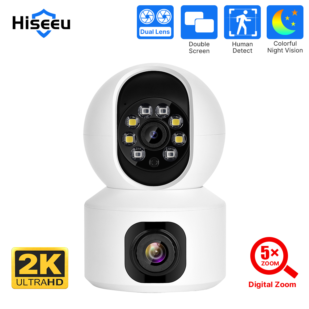 Hiseeu 2K 4MP PTZ IP Camera WI - Home Security Premium recension och pris