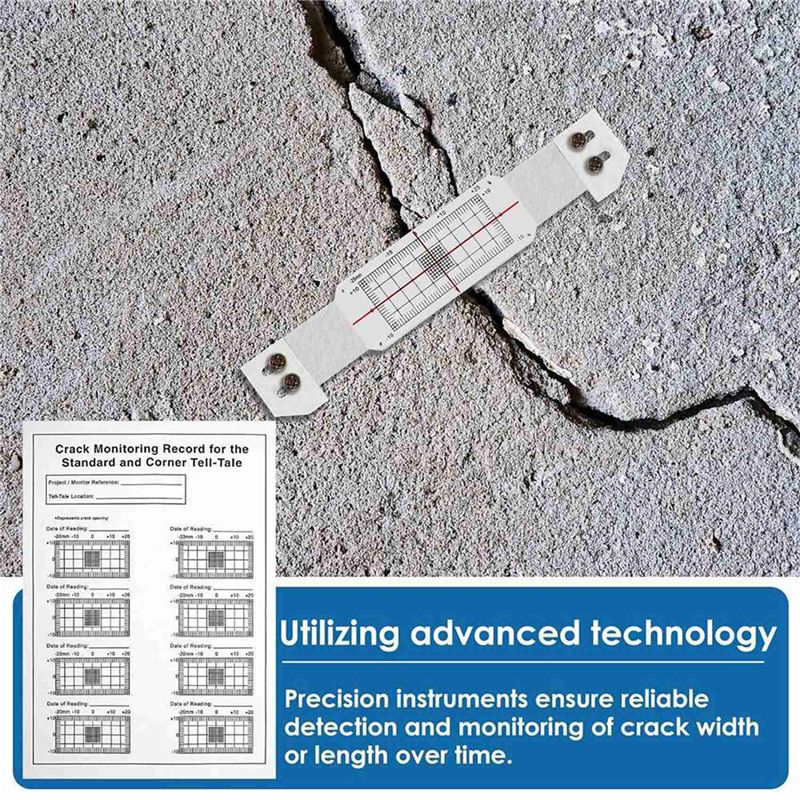 9 Pcs Crack Monitoring Record, - Home Security Measures recension och pris