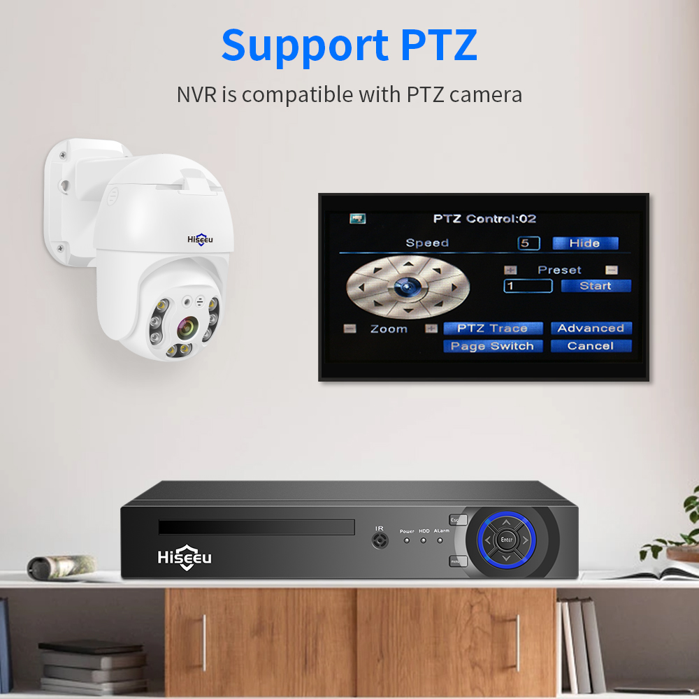 Hiseeu 4CH 10CH 16CH 4K 8MP 5M - Home Security Camera recension och pris