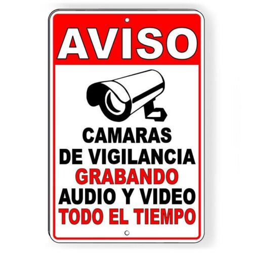Vintage Metal Tin Sign Spanish - Home Yard Security recension och pris