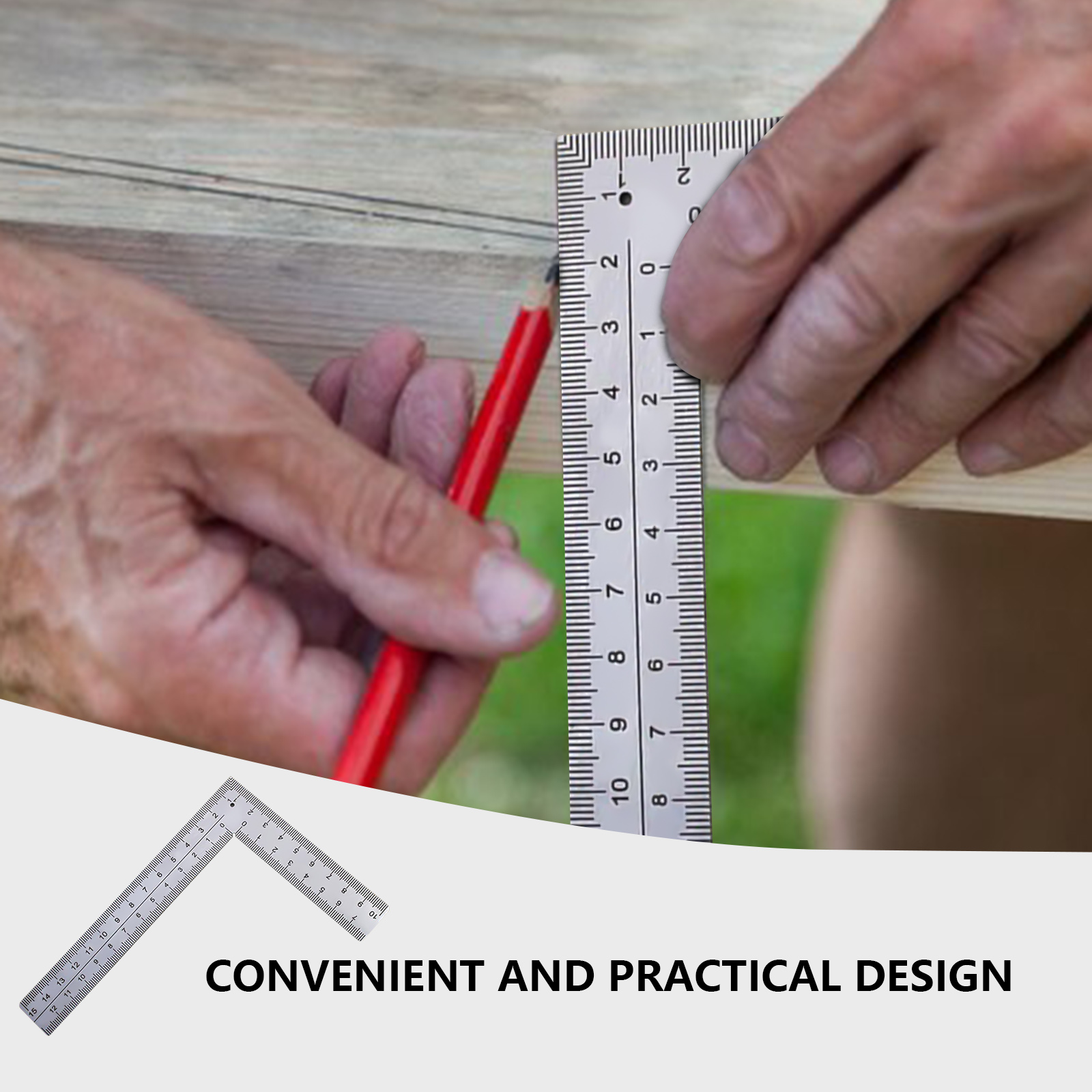 L Shape Corner Ruler Woodworki - Home Security Measures recension och pris