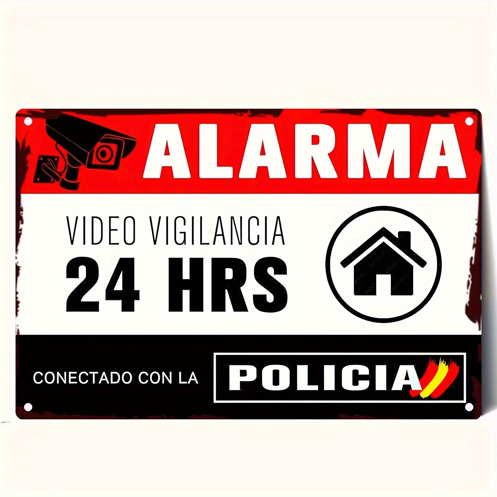 Vintage Spanish ALARMA 24 Hour - Home Yard Security recension och pris
