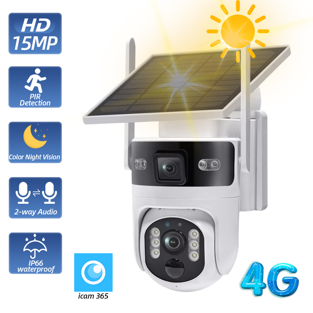 Wireless Outdoor PTZ Solar Sec - Home Yard Security recension och pris