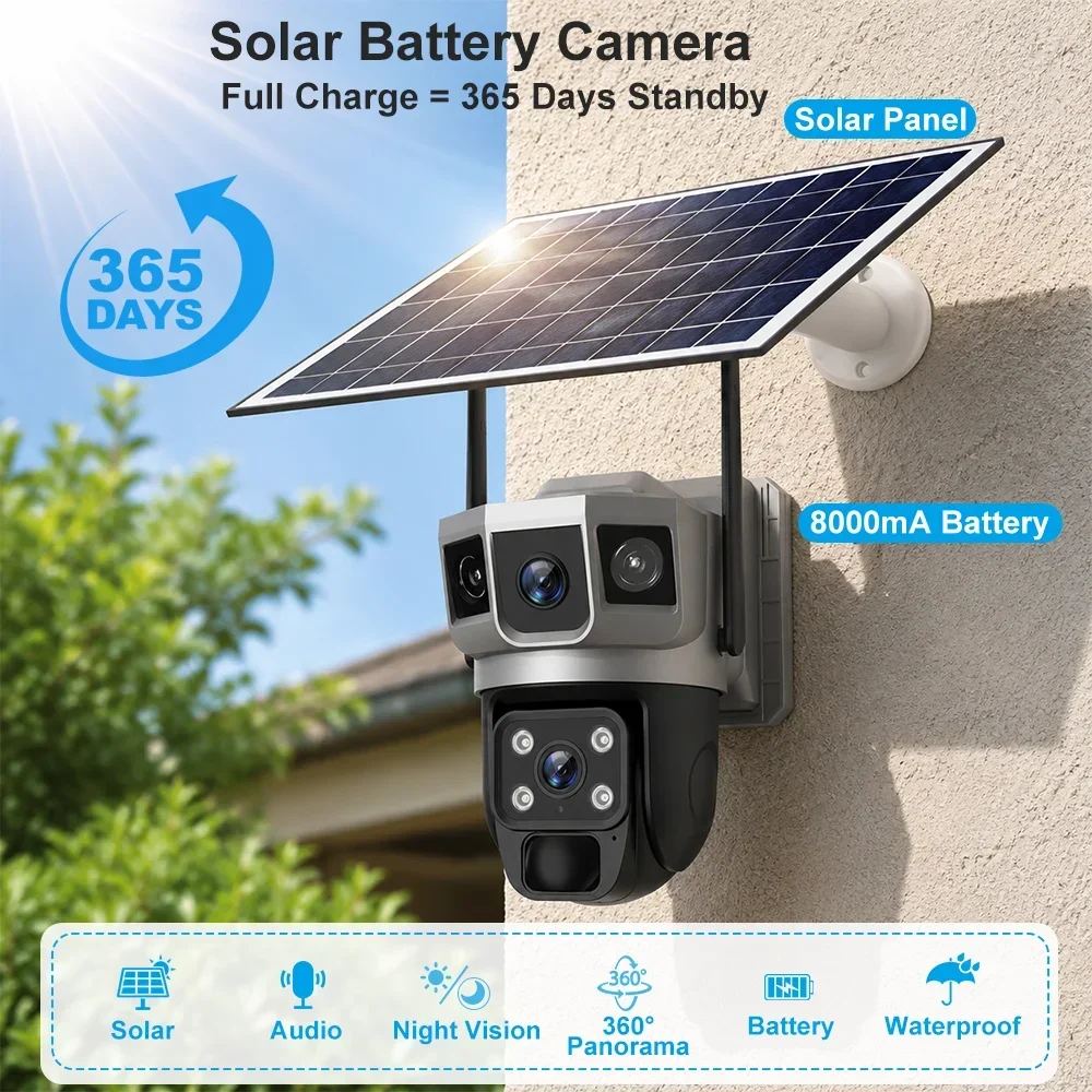 V380 4K 3 Screens 4G Camera So - Home Security Ai recension och pris