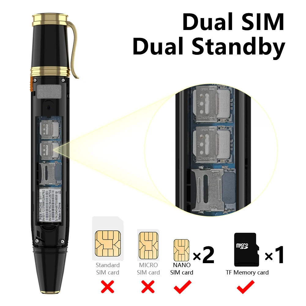 SERVO BM111 Pen Style Mini Mob - Sim Gsm Alarm recension och pris