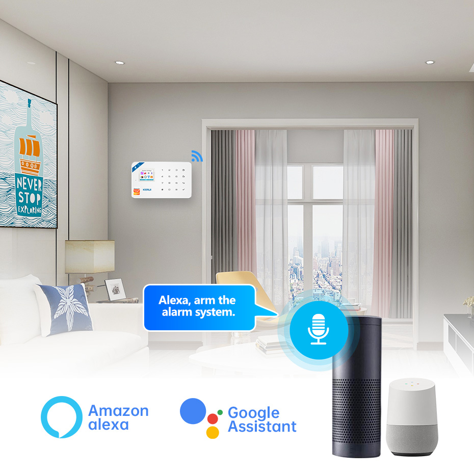 KERUI Security Alarm System Ki - Sim Gsm Alarm recension och pris