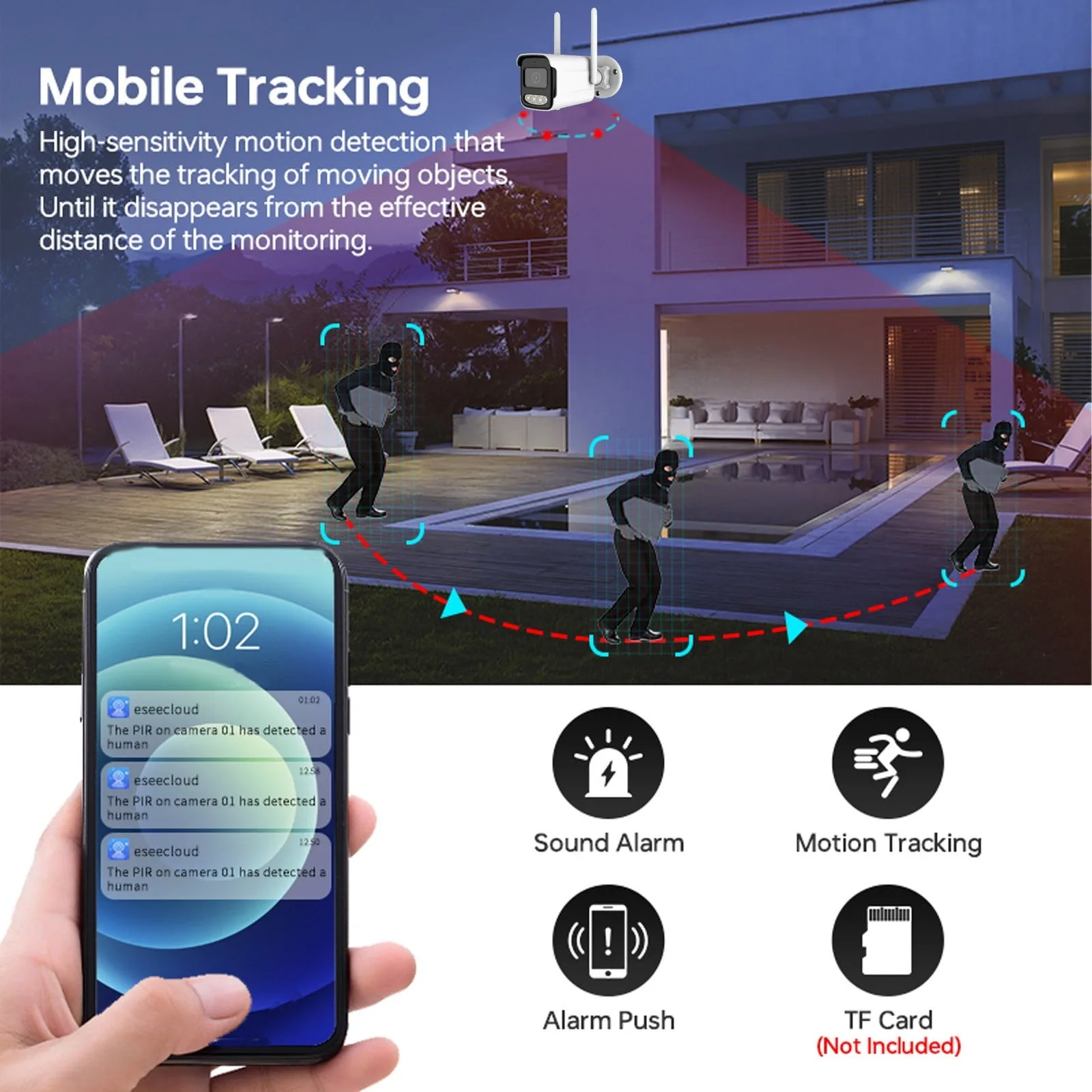Tuya Wifi IP Camera Wireless H - Home Security Ai recension och pris