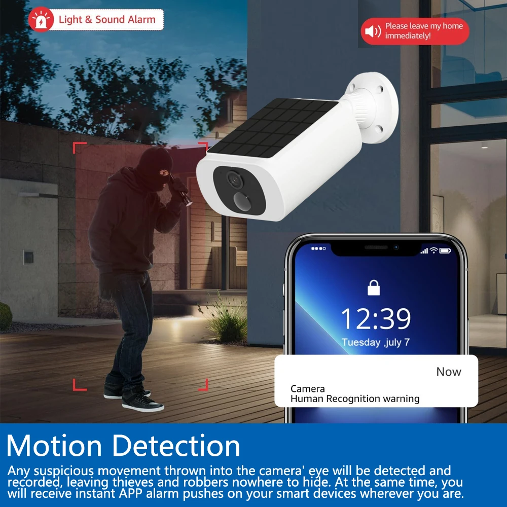Tuya 5MP Solar Security Camera - Home Security Wireless Camera recension och pris