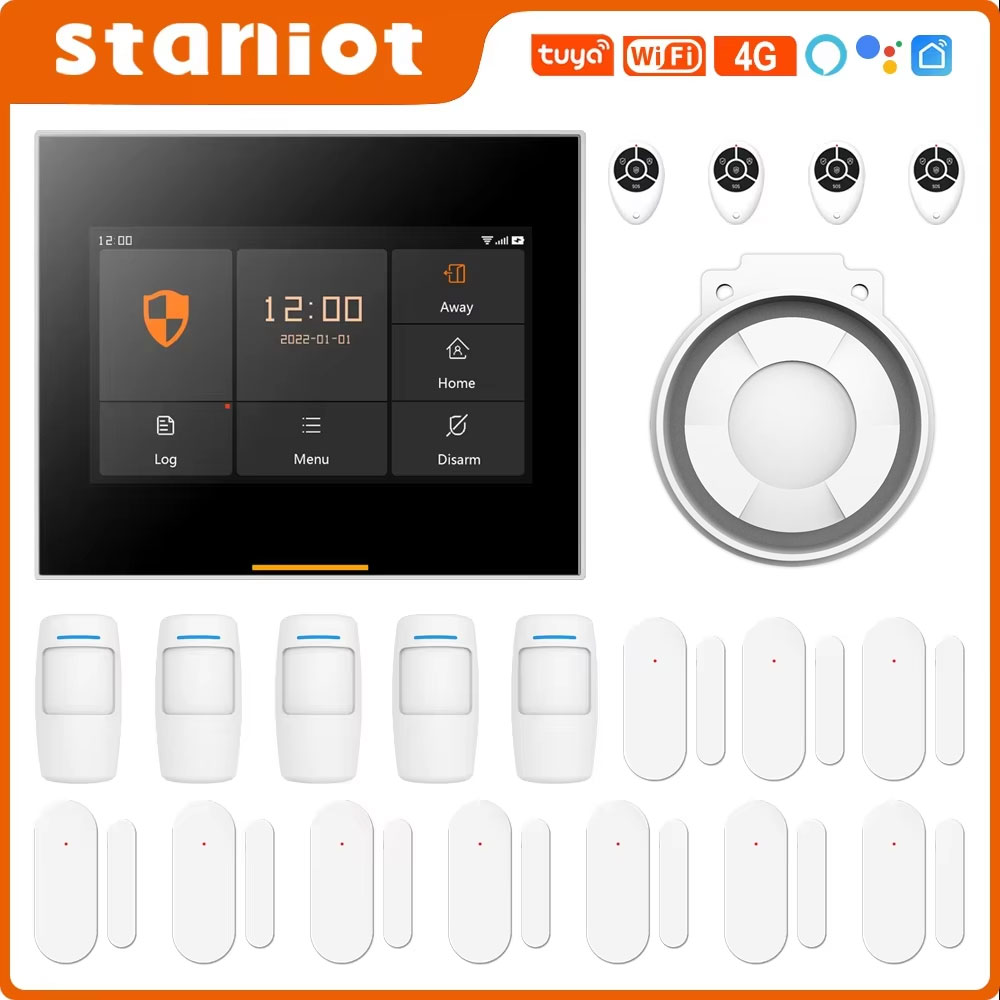Staniot 433MHz Wireless Wifi 4 - Sim Gsm Alarm recension och pris