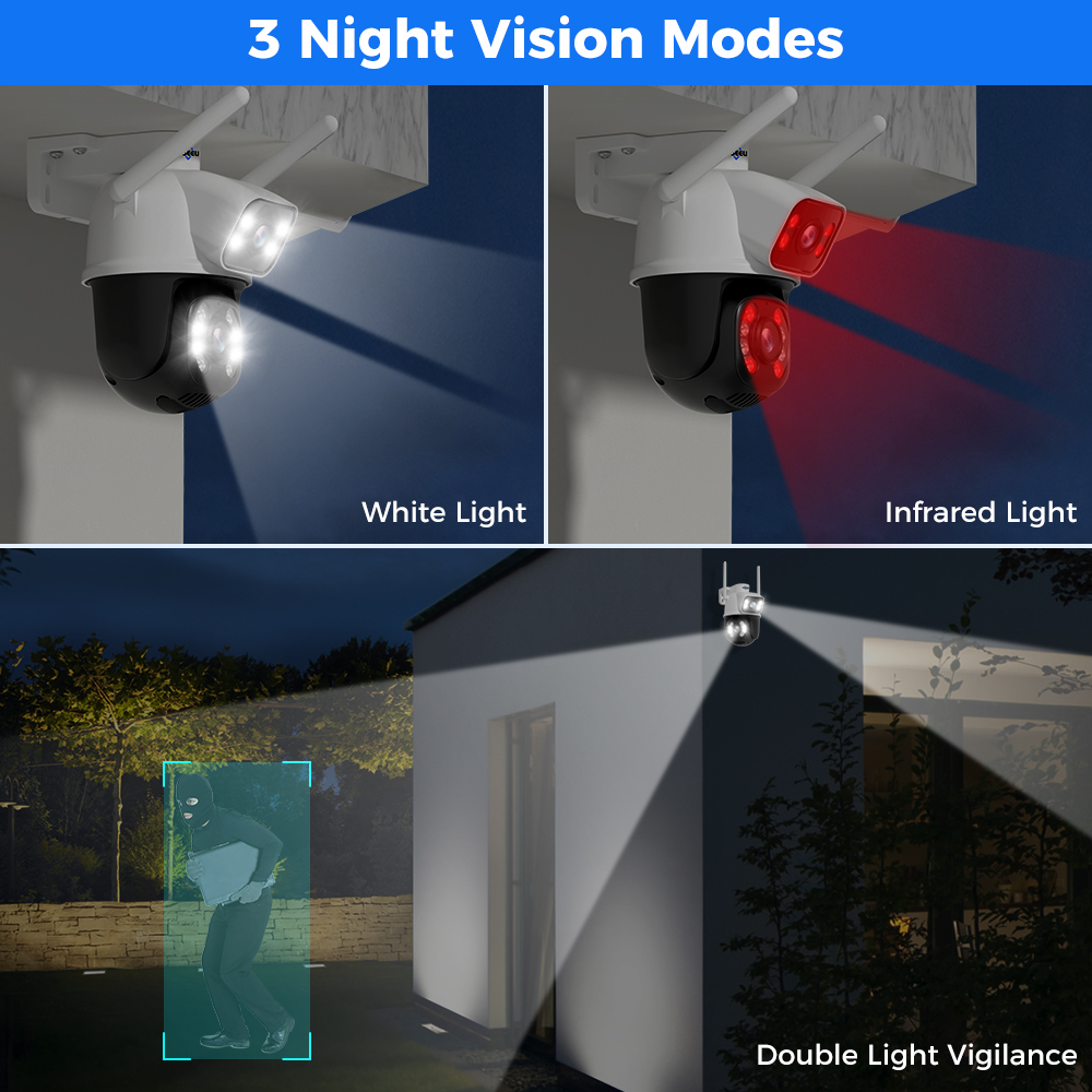 Hiseeu 4K 8MP Dual Lens Wifi S - Home Security Ai recension och pris