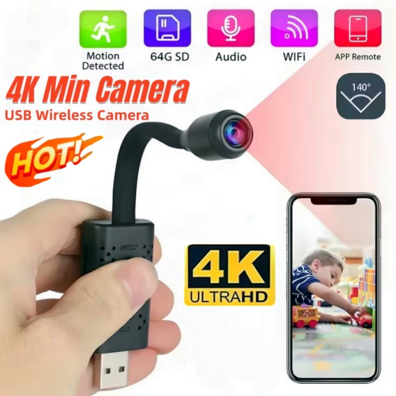 4K Mini USB WiFi Camera Portab - Home Security Premium recension och pris